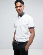 New Look Regular Fit Smart Shirt With Trimmed Collar - White