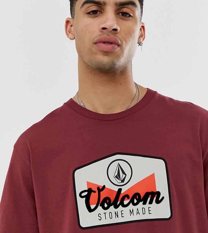 Volcom T Shirt In Red - Red
