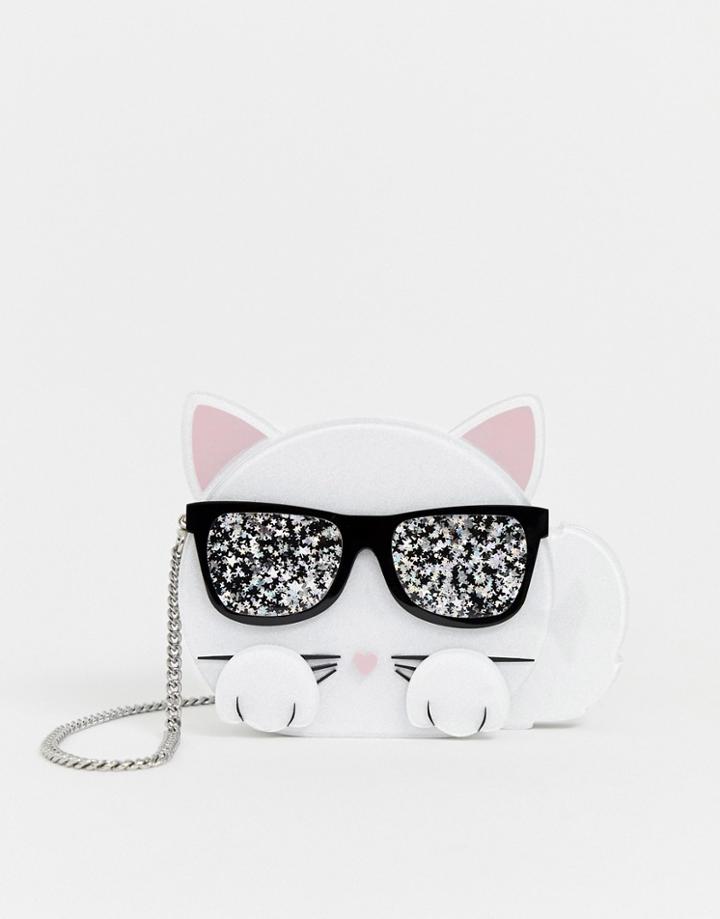 Karl Lagerfeldi Choupette Minaudiere Box Bag - White