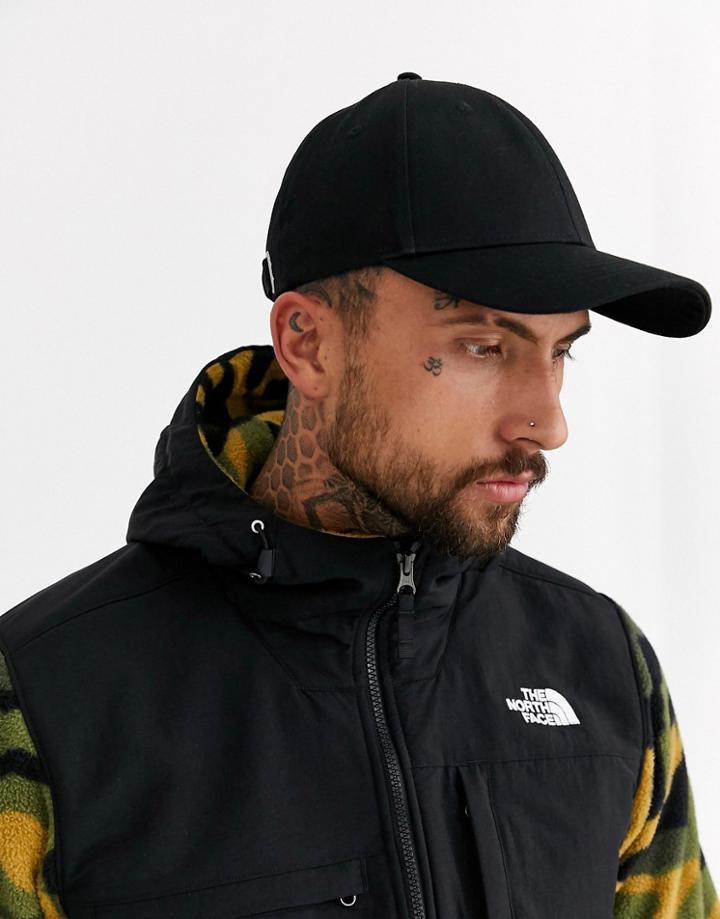 Asos Design Baseball Cap In Black