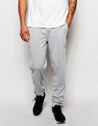 Asos Skinny Joggers In Lightweight Fabric In Light Gray Marl - Light Gray Marl