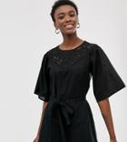 Only Broderie Romper In Black