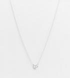 Kingsley Ryan Curve Necklace In Sterling Silver With Double Circle Pendant