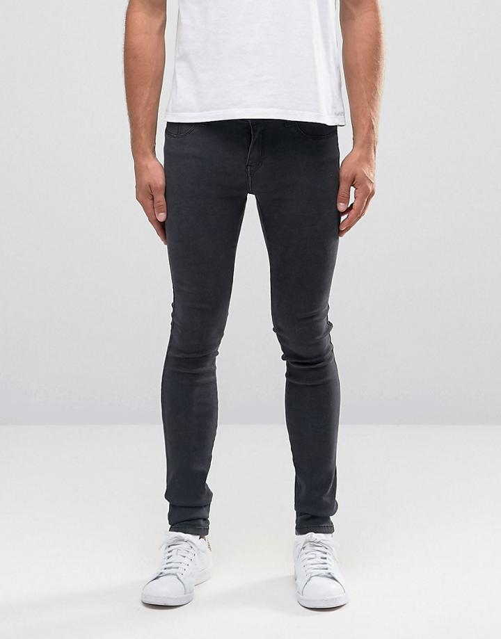 Dr Denim Kissy Extreme Super Skinny Jeans In Black - Black
