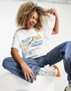 Daisy Street Relaxed T-shirt With Space Explorer Graphic-white