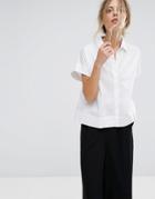 Mango Short Sleeve Shirt - White