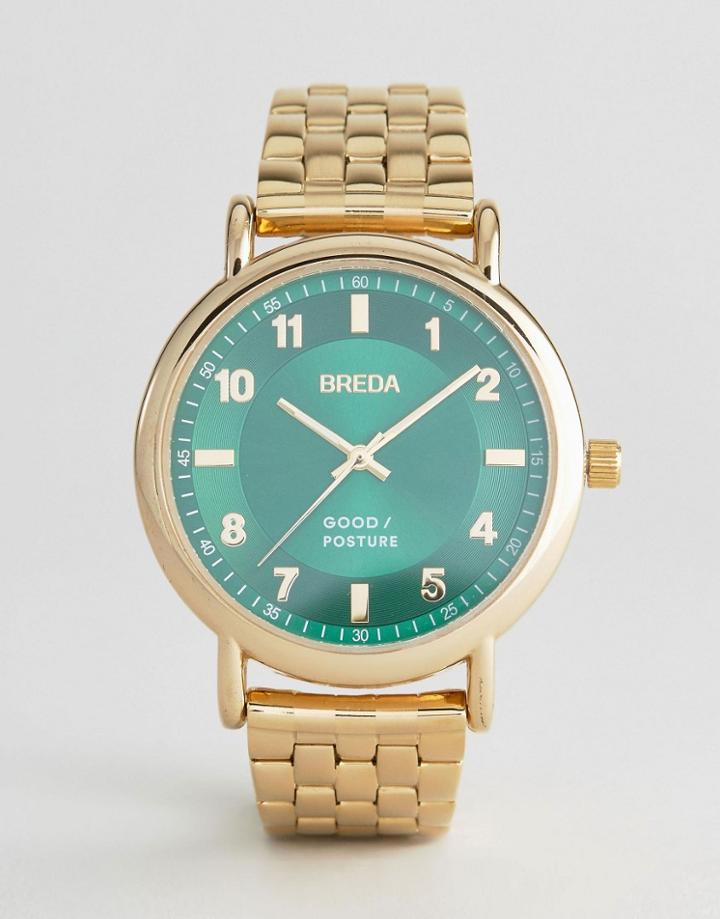 Breda Blossom Gold Watch - Gold