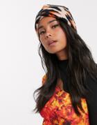 Asos Design Leopard Print Fleece Beanie-multi