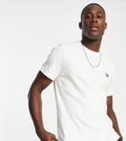 Fred Perry Back Logo T-shirt In White Exclusive At Asos
