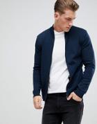 Only & Sons Knitted Zip Through Cardigan - Navy