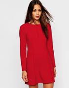 Asos 60's Shift Dress - Red