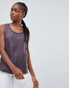 Bellfield Lilac Lace And Ladder Tank - Gray