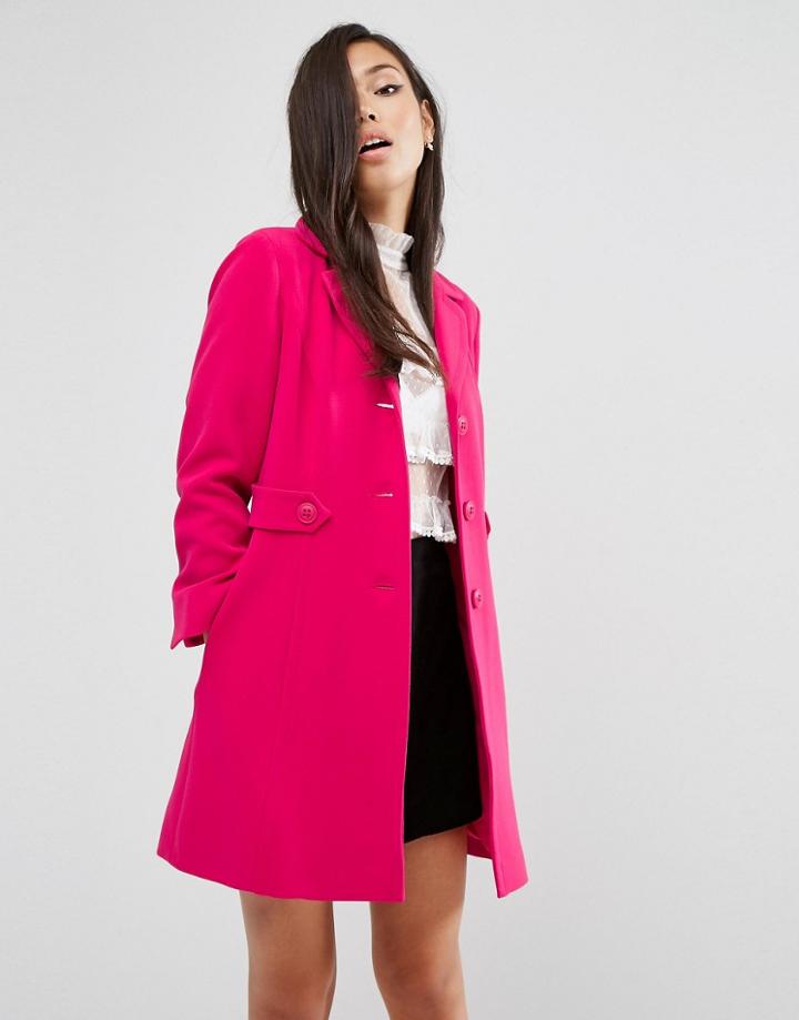 Asos Skater Coat With Retro Styling - Multi