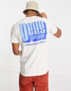 Deus Ex Machina Swarmies Back Print T-shirt In White
