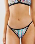 New Look Sequin Bikini Bottom In Multi - Multi