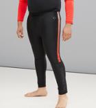 Tribeka Plus Color Block Compression Gym Tights - Black