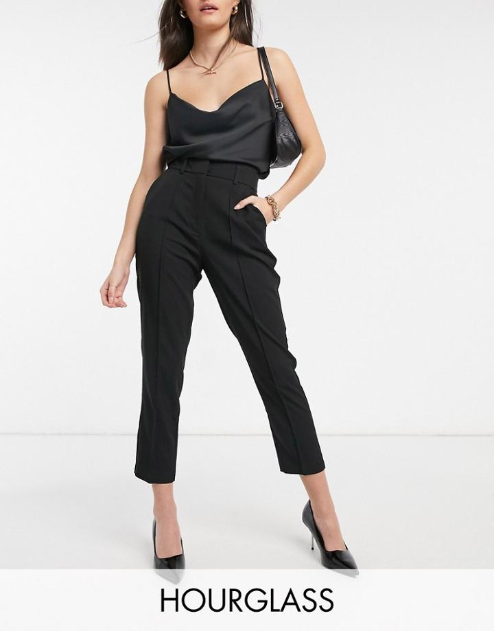Asos Design Hourglass Mix & Match Ultimate Ankle Grazer Suit Pants In Black