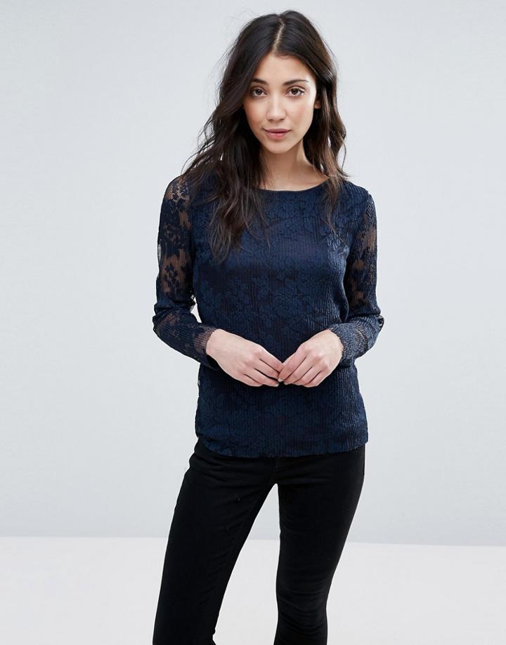 Vila Lace Sweater - Blue