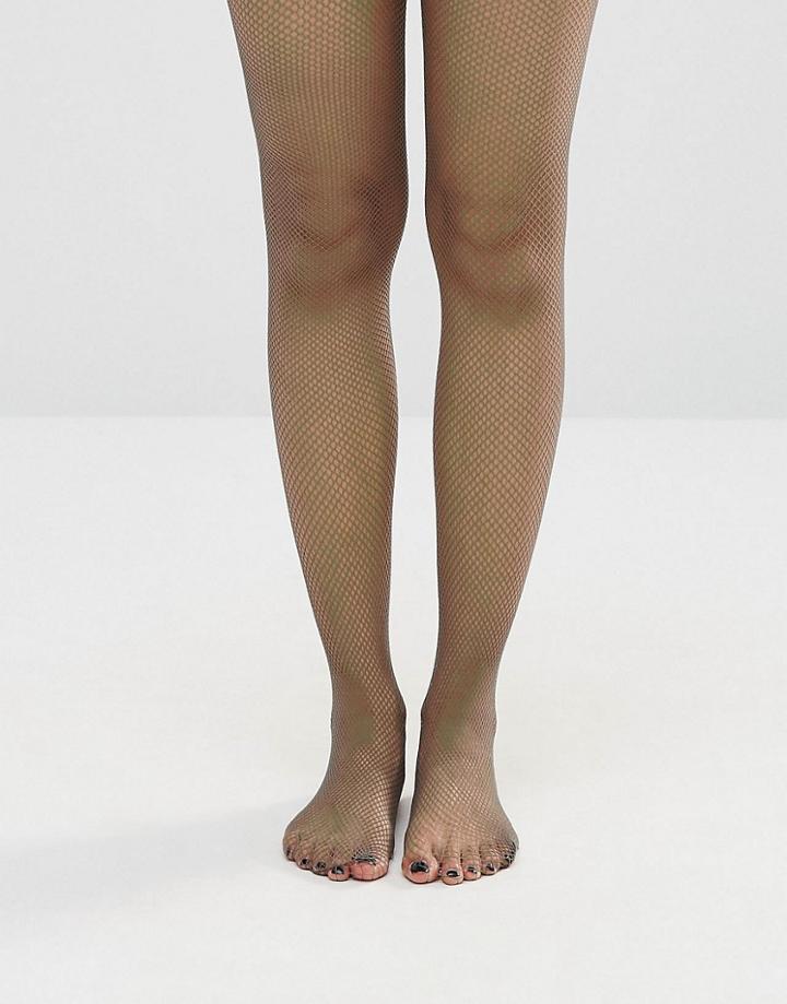 Asos Khaki Fishnet Tights - Green