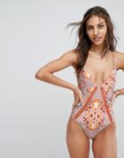 Somedays Lovin Sun Drenched Strappy Swimsuit - Multi