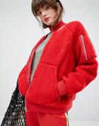 Mads Norgaard Fleece Jacket - Red