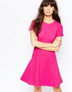 Essentiel Antwerp Fit And Flare Dress - Pink