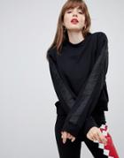 Love Moschino Tape Arm Sweatshirt - Black