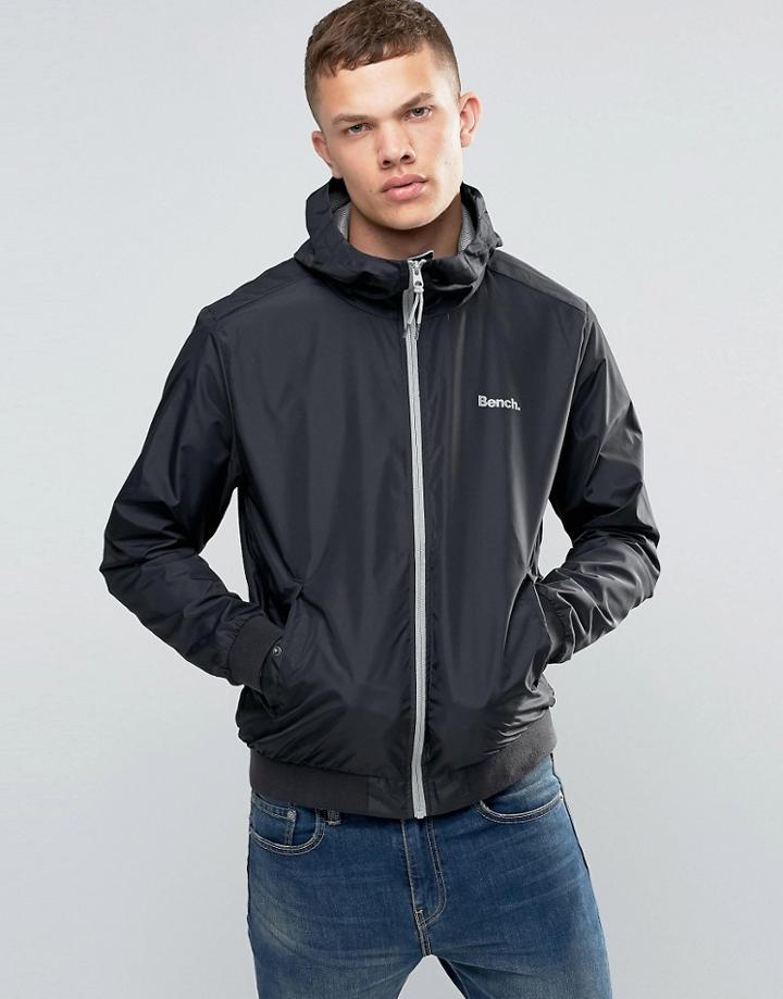 Bench Zip Through Lightweight Jacket In Black - Black