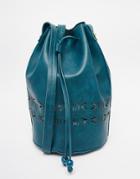 Gracie Roberts Cut It Out Drawstring Bag - Emerald