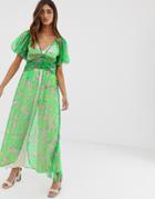Rahi Fiesta Layla Floral Kimono-green