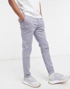 Asos Design Skinny Chinos In Blue-blues