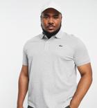 Lacoste Plus Slim Fit Pique Polo In Gray