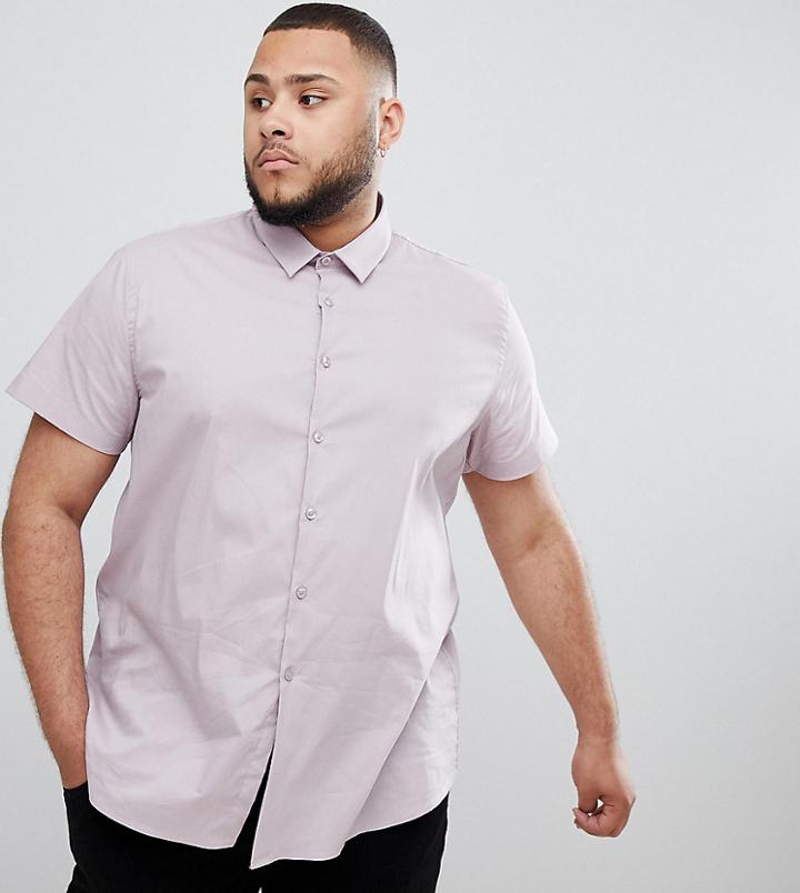 Twisted Tailor Skinny Short Sleeve Shirt In Pink - Pink