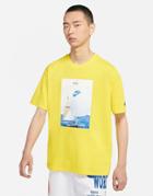 Nike Reissue Pack Photographic Print T-shirt In Yellow