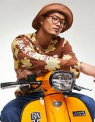 Nike Statement Floral Print Long Sleeve T-shirt In Brown