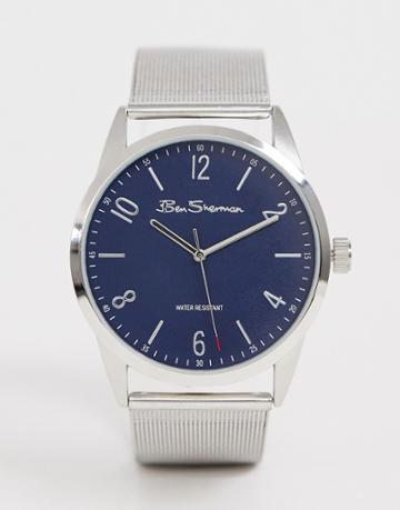 Ben Sherman Mens Mesh Watch Bs153-silver