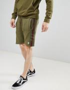 Le Breve Side Taped Shorts - Green