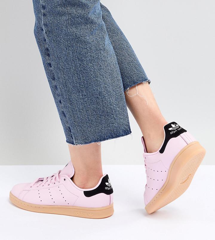 Adidas Originals Stan Smith Sneakers In Pink With Gum Sole - Pink