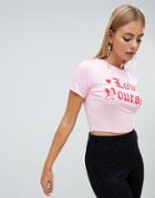 Prettylittlething Love Yourself Slogan T-shirt - Pink