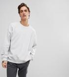 Reclaimed Vintage Inspired Oversized Sweatshirt In Light Gray - Gray