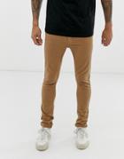 Burton Menswear Super Skinny Jean In Tan-beige