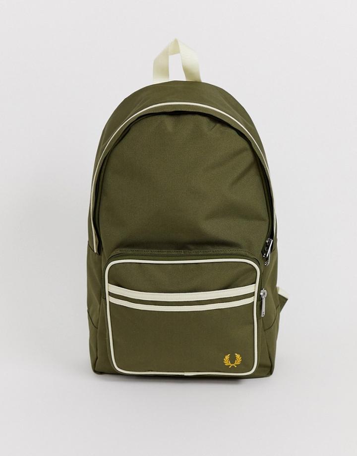 Fred Perry Twin Tipped Backpack In Green - Green