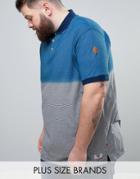 Duke Plus Polo In Dip Dye Blue - Blue