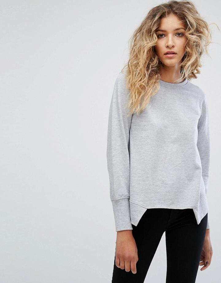 Rock & Religion Sara Sweat With Step Hem - Gray