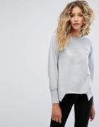 Rock & Religion Sara Sweat With Step Hem - Gray
