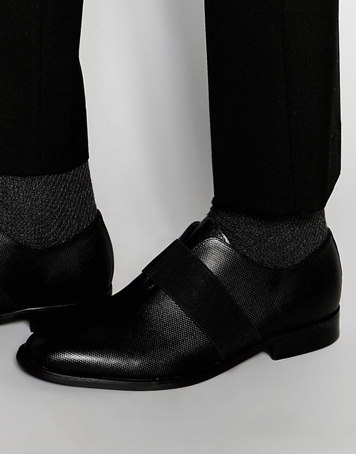 Aldo Ariecien Elasticated Leather Shoe - Navy