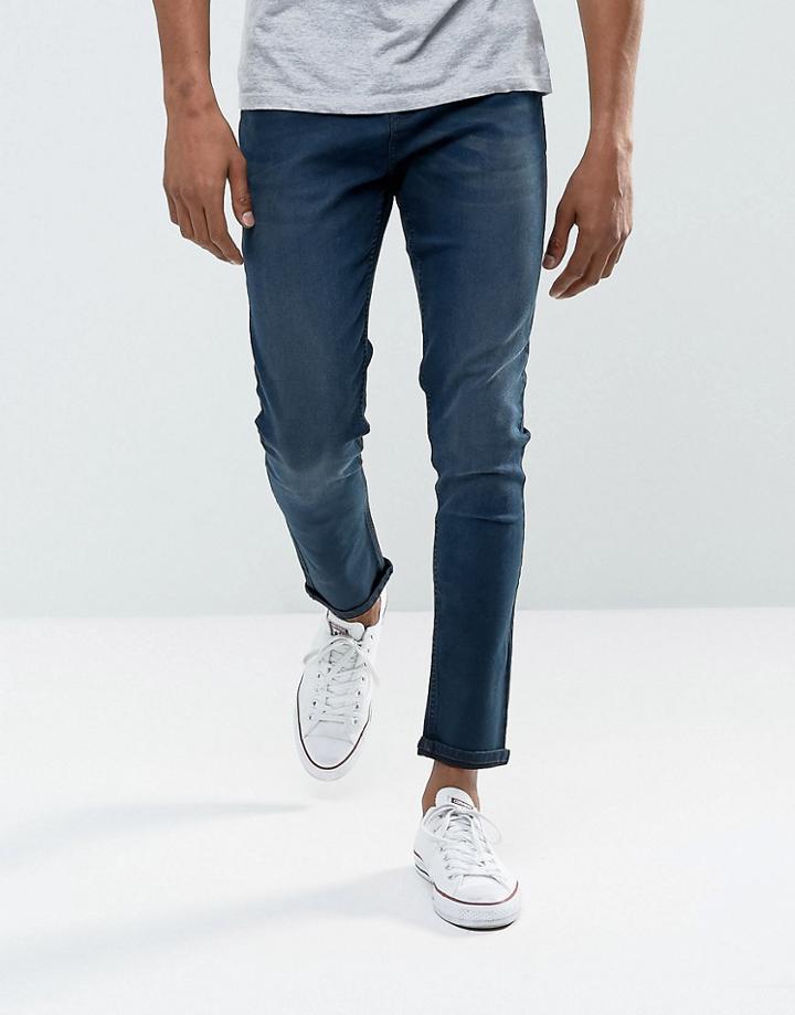 Brave Soul Skinny Blue Jeans - Blue