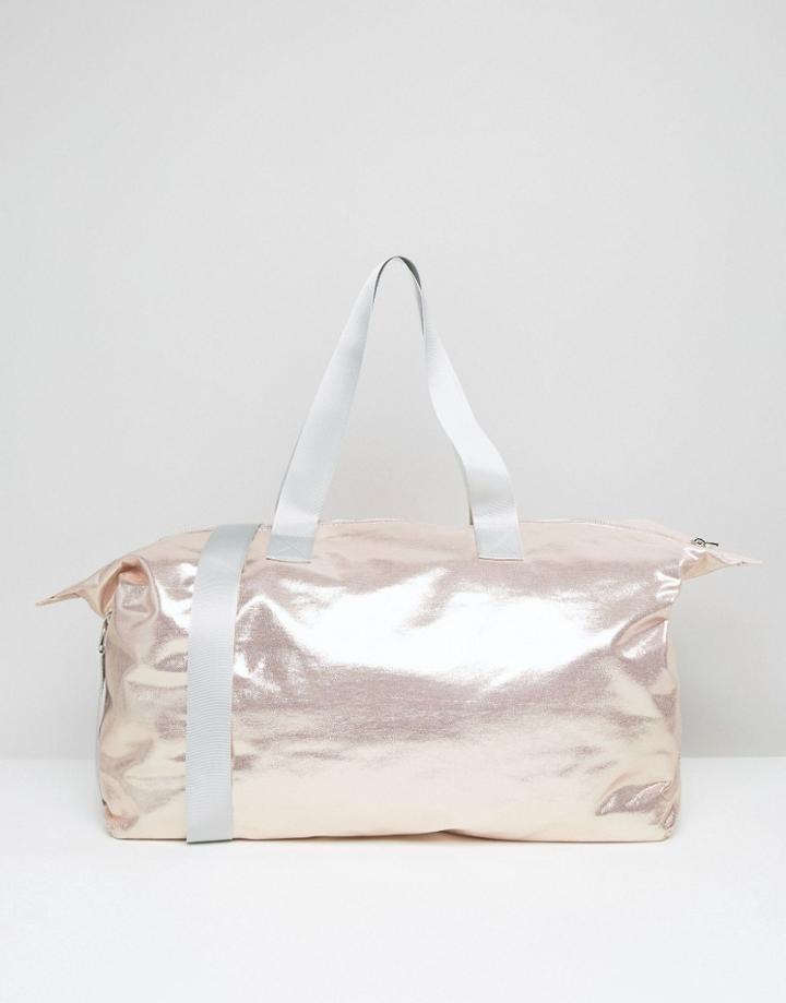 Asos Lifestyle Metallic Slouchy Carryall - Copper