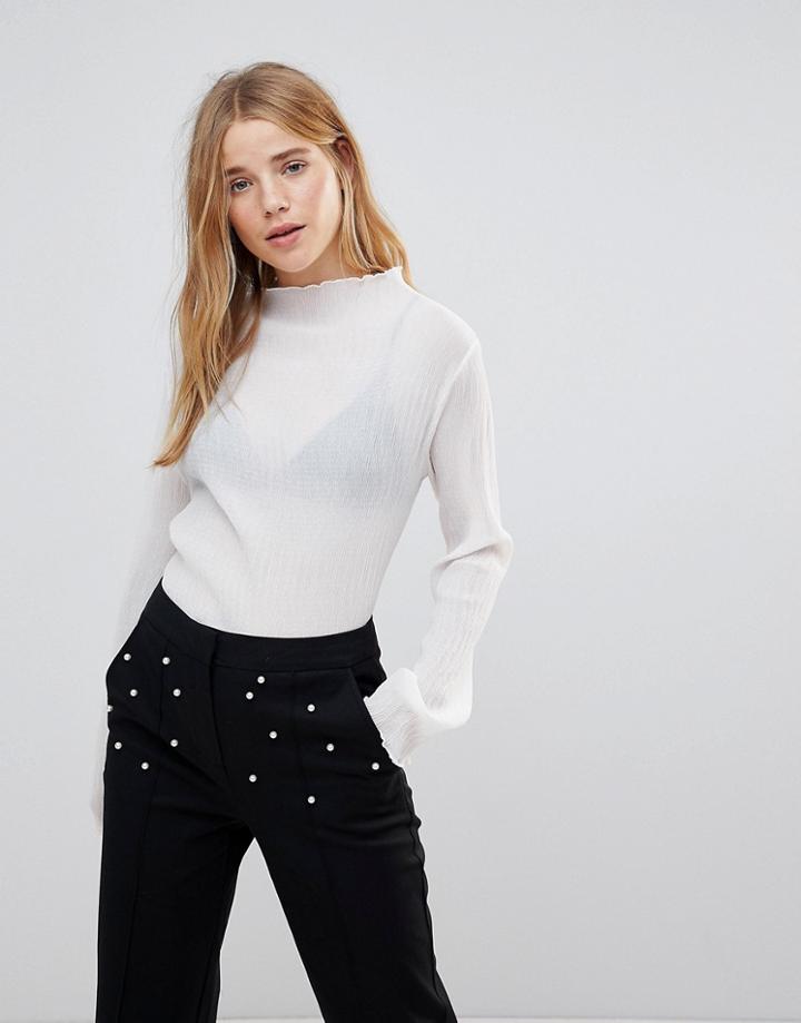 The English Factory Ruffle Detail Blouse - White