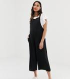 New Look Maternity Overall Jumpsuit In Black - Black